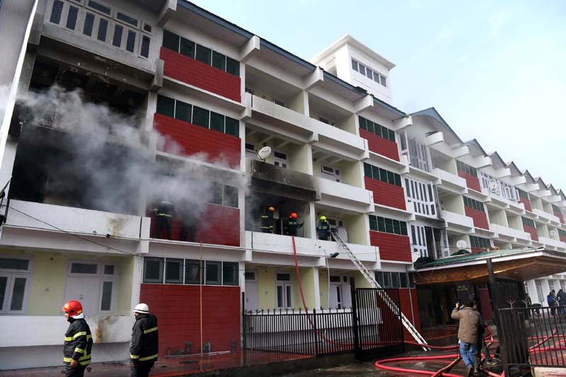 Fire Breaks Out In Mla Hostel Srinagar