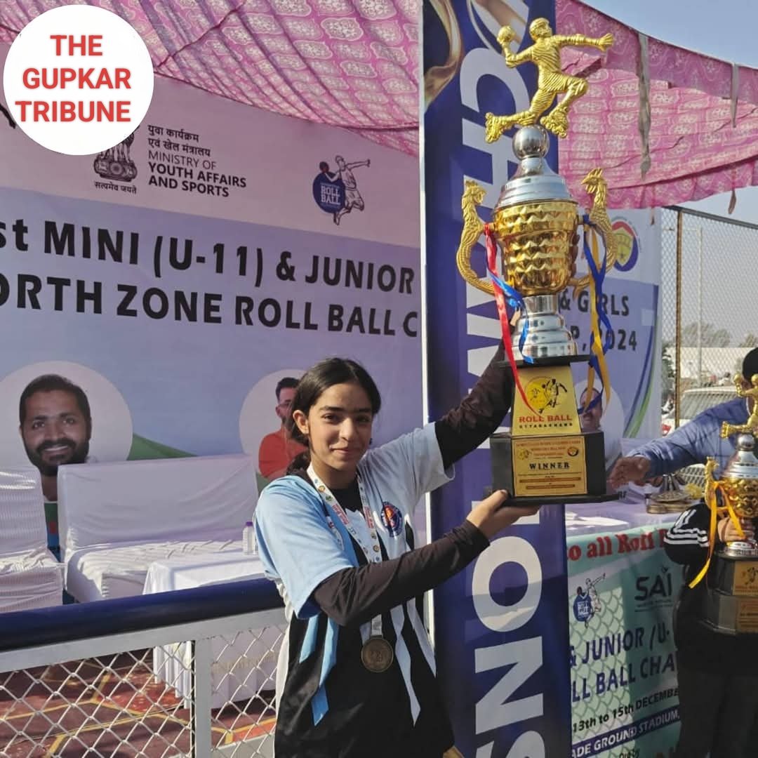 Jammu & Kashmir U-17 Roll Ball Team Secures Gold in North Zone Championship