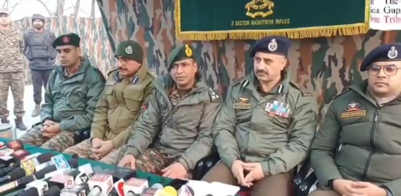 Joint Briefing by J&K Police and Indian Army on Kulgam Gunfight